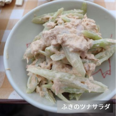 ふき サラダ